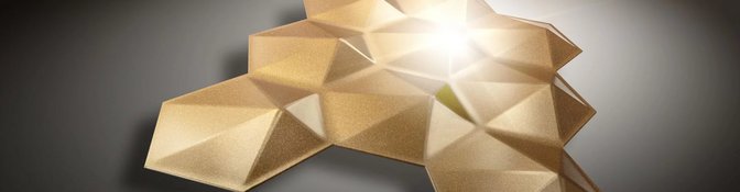 3D Metallic Gold Modell