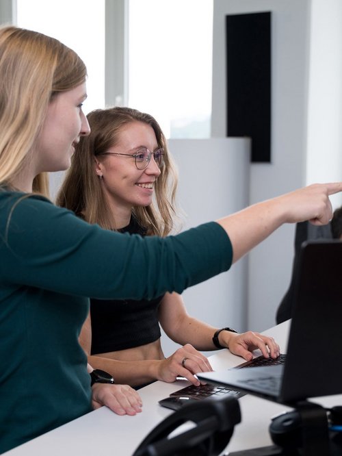 SIWA Expertinnen bei der Arbeit am Computer