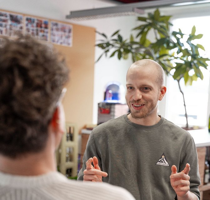 SIWA Mitarbeitende im Gespräch