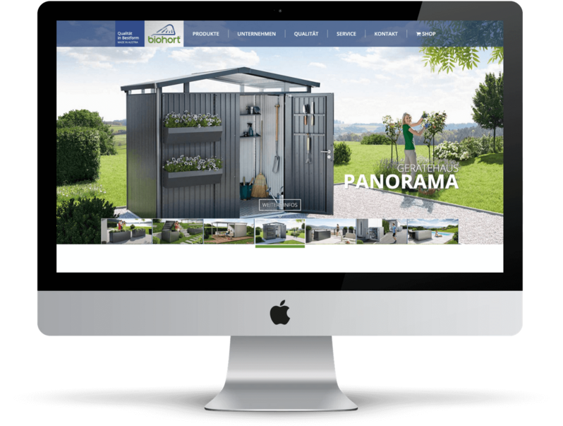 Biohort Website Mockup