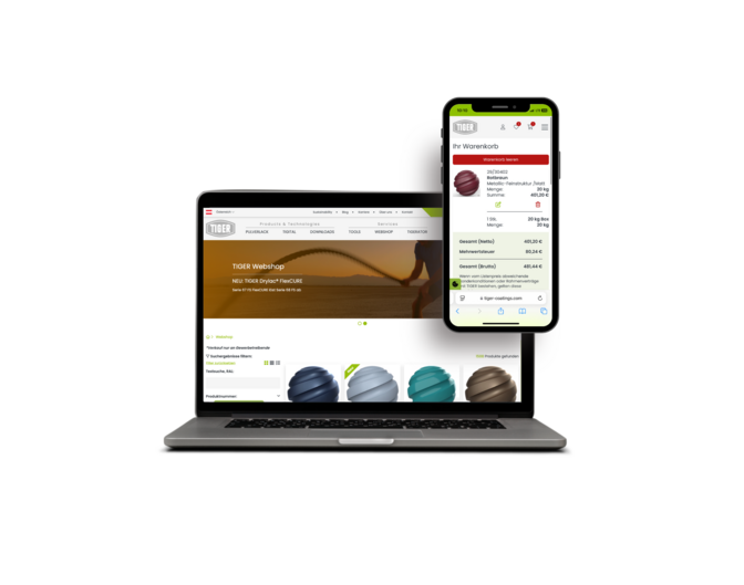 Screen MockUp Laptop Smartphone Tiger