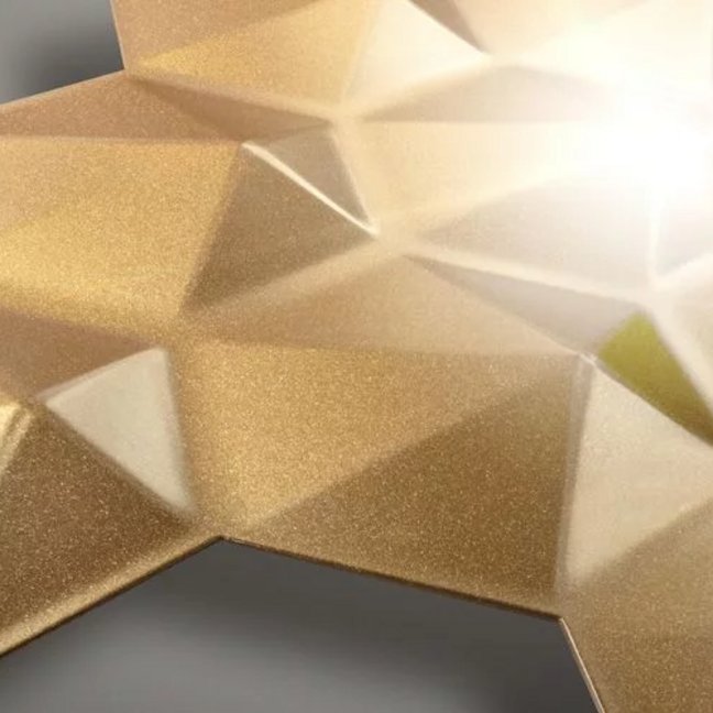 3D Metallic Gold Modell